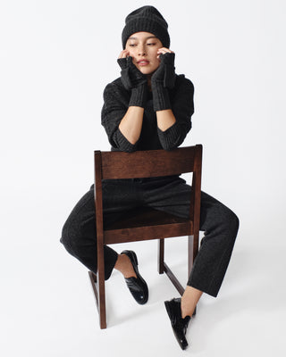 Cashmere Beanie — Charcoal