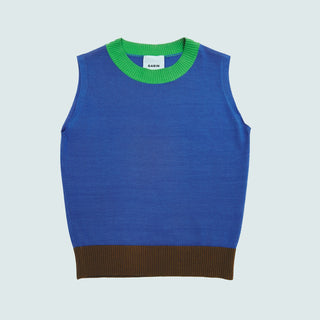 Crewneck Tank — Blue/Green/Brown