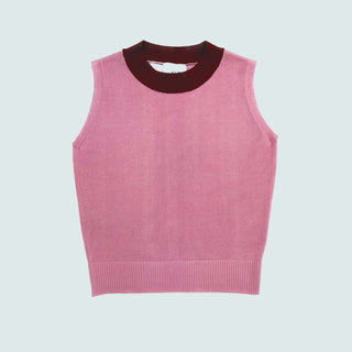 Crewneck Tank — Pink/Red