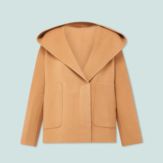 Gia Cashmere Coat — Camel