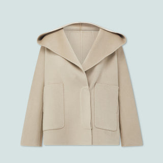 Gia Cashmere Coat — Oatmeal