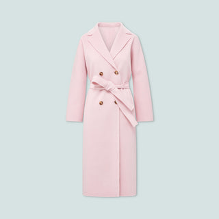 Nicola Cashmere Coat — Pink