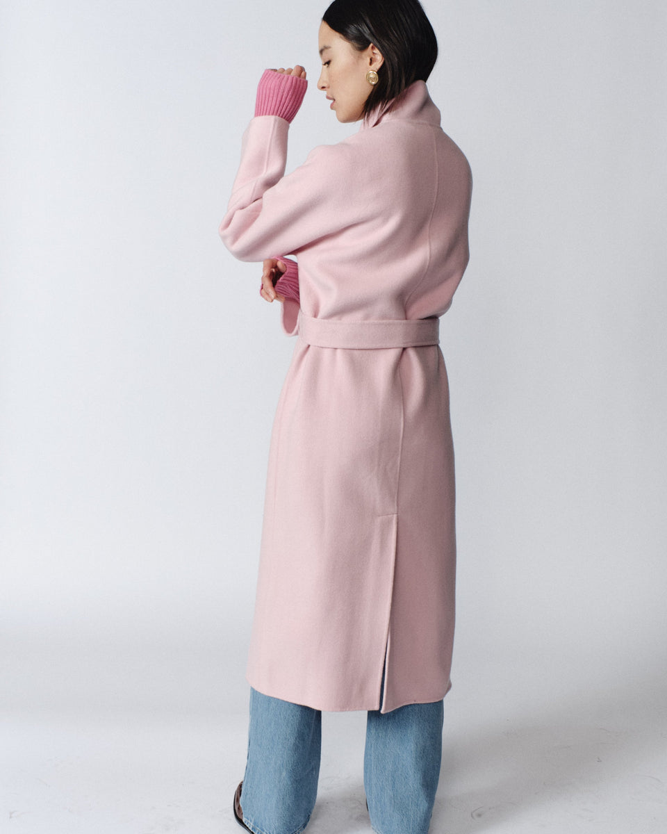 Nicola Cashmere Coat - Pink