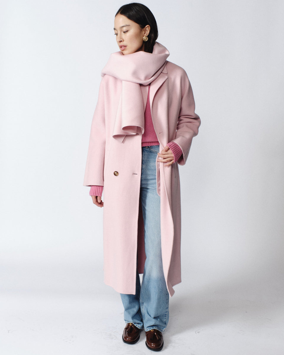 Nicola Cashmere Coat - Pink