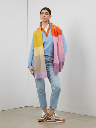 Scarf — Rainbow Pinks/Reds/Oranges