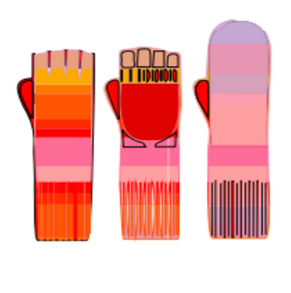The Mittens — Rainbow Pinks/Reds/Oranges