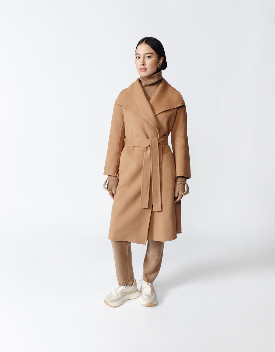 Gabriella Cashmere Coat - Camel