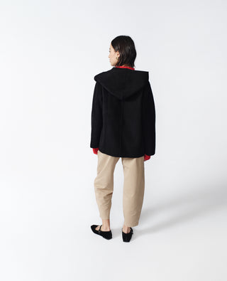 Gia Cashmere Coat — Black