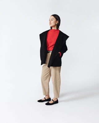 Gia Cashmere Coat — Black