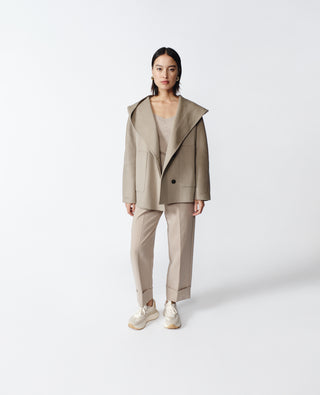 Gia Cashmere Coat — Oatmeal