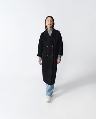 Nicola Cashmere Coat — Black