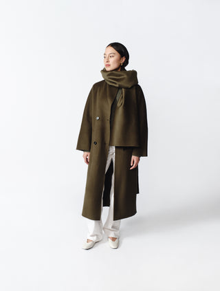Nicola Cashmere Coat — Green