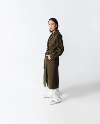 Nicola Cashmere Coat — Green