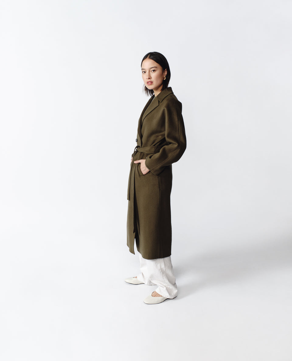 Nicola Cashmere Coat - Green