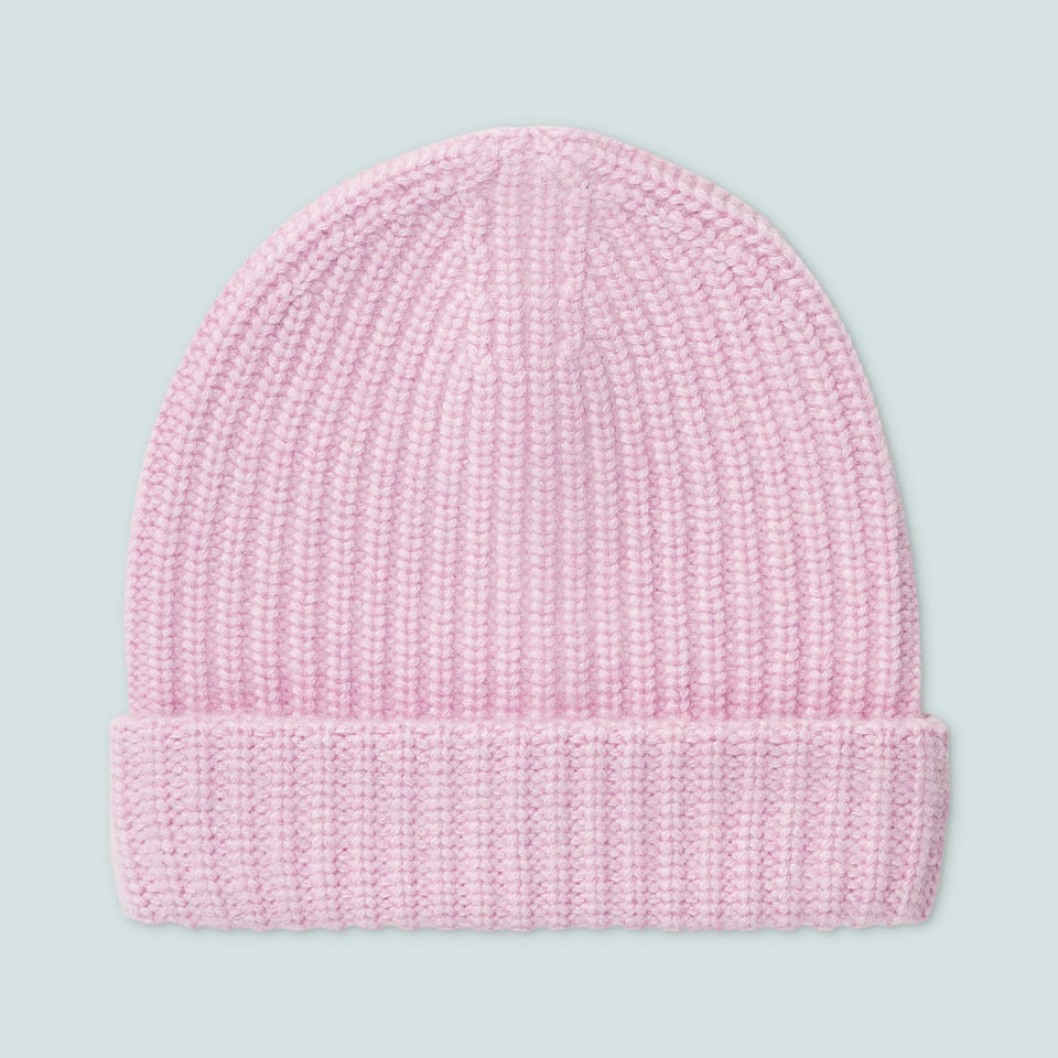 Pure Pink Cashmere Beanie