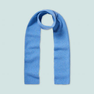Scarf — Color Block Solid Blue