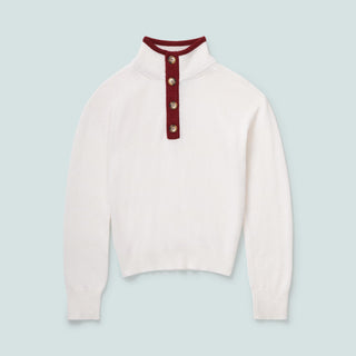 The Diana — White/Maroon
