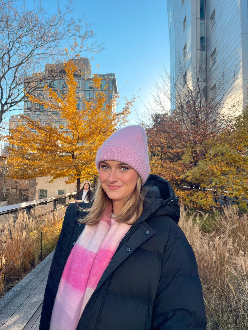 Pure Pink Cashmere Beanie
