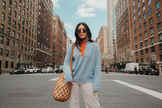 The Diana — Lisboa Blue/Jaffa Orange