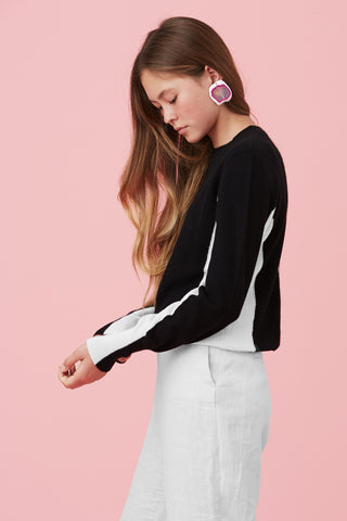 The Carly — Jet Black/Ivory