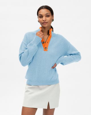 The Diana — Lisboa Blue/Jaffa Orange