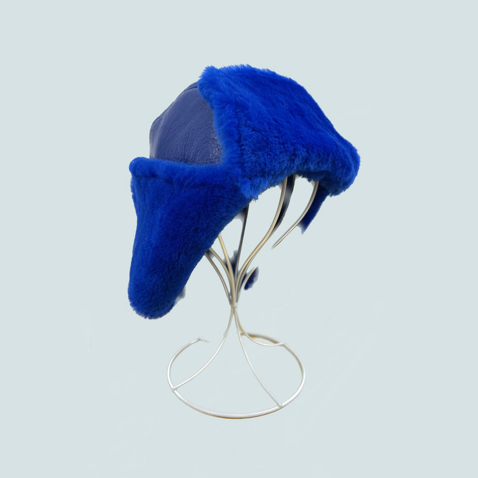 Aviator Hat, Cobalt Blue